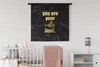 MuchoWow® Wandteppich Wandbehang Zitate - Motivation - Gold Produktbild-Vorschau 1