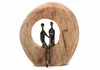 Gilde Skulptur, rund, "Paar", Paarmotiv, Aluminium, Podgląd zdjęcia produktu 3