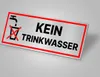 Schild Kein Trinkwasser 15x5 cm wetterfest Alu Dipond Produktbild-Vorschau 6