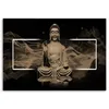 Leinwandbild meditierende buddha-figur - beige 60x40 cm Produktbild-Vorschau 3