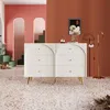 okwish Komoda 120x40x85 cm s 6 zásuvkami a kovovými nohami Náhled obrázku produktu 8