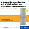 Exquisit Kühl-Gefrierkombination KGC233-60-HE-040D inoxlook Produktbild-Vorschau 2