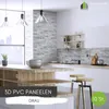 3D-Wandpaneele PVC | Ziegeloptik | Grau Ziegel - 10 Platten Produktbild-Vorschau 2