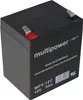 MP5-12C Multipower Blei-Akku 12 Volt 5Ah Zyklenfest mit Produktbild-Vorschau 7