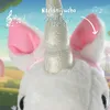 Pink Papaya konik na kiju "Mandy", słodki jednorożec Podgląd zdjęcia produktu 3