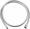 A silver shower hose coiled on a white background. Podgląd zdjęcia produktu