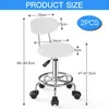 Lot de 2 tabourets pivotants avec dossier Tabourets à Voir les images du produit 2