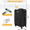 KESSER® Reisekoffer Hartschalen Koffer mit Zahlenschloss, Produktbild-Vorschau 2