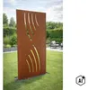 Sichtschutzwand floraworld Wellen Corten 90 x 180 cm rost Produktbild-Vorschau 5