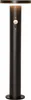 A dark, cylindrical solar-powered garden light with a motion sensor and a light on top, shown against a white background. Podgląd zdjęcia produktu