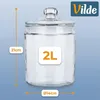 Vilde | Vorratsgläser 3er Set - 2 / 4 / 6 L - Glasdosen mit Produktbild-Vorschau 4