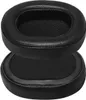 Two black headphone ear pads are stacked on top of each other against a white background. Podgląd zdjęcia produktu