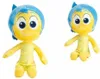 Two plush toys of the character Joy from Disney Pixar's Inside Out are shown against a white background. Anteprima dell’immagine prodotto