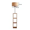 Opviq, AYD-3466, Stehlampe aus Holz, 100 % Stoff, Beige, 21 Produktbild-Vorschau 5