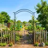 Relaxdays Arco per rose in metallo, arco a tutto sesto con Anteprima dell’immagine prodotto 2
