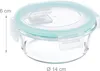 Contenitori in vetro Relaxdays con coperchio, set da 6, 400 Anteprima dell’immagine prodotto 4