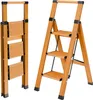 Opklapbare aluminium ladder met 3 treden, antislip Productafbeelding-voorbeeld 1