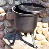 Jagdkessel aus Gusseisen 8 L Gusseisen Topf für Feuer 8L Produktbild-Vorschau 8