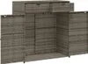 vidaXL Zahradní skříňka šedá 105x55x113 cm poly ratan Náhled obrázku produktu 7