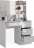 Coiffeuse Vicco Sherry Blanc 80cm avec miroir, Model 41295 Voir les images du produit 8
