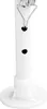 A close-up view of the bottom section of a white pole with a silver metal clip and a white plastic base. Náhled obrázku produktu