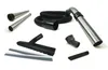 A collection of vacuum cleaner attachments and a hose are laid out on a white background. Voir les images du produit