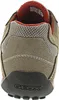 The back view of a single brown Geox sneaker. Produktbild-Vorschau