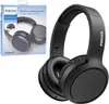 A product image showing a pair of black Philips wireless headphones and their packaging. Voir les images du produit
