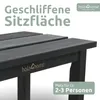 holz4home® Gartenbank Holzbank Schwarz I Kleine Bank ohne Produktbild-Vorschau 4