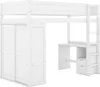 Letto a soppalco Sweiko 90x200cm, versatile letto per Anteprima dell’immagine prodotto 11