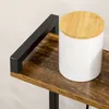 HOMCOM Étagere cuisine meuble micro-onde étagère rangement Voir les images du produit 8