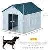 PawHut Niche d'extérieur en PP blanc pour chiens de petite Voir les images du produit 5