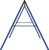 A blue metal A-frame structure, likely part of a swing set or similar outdoor equipment, is shown against a white background. Anteprima dell’immagine prodotto