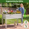 Jardinière surélevée en métal COSTWAY, jusqu'à 80 kg, bac Voir les images du produit 4