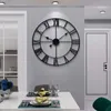 Große, runde Wanduhr aus Metall im Vintage-Stil, Produktbild-Vorschau 1