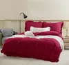 Pościel Czerwona 220x200cm 100% Mikrofibra + 2 poszewki Podgląd zdjęcia produktu 4