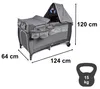 Lit de voyage pliable pour bébé, parc, matelas pour enfant, Voir les images du produit 2