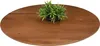 Tischplatte Schweizer Kante Akazie nussbaumfarben 80 cm Produktbild-Vorschau 1