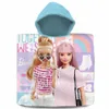 Barbie pončo 60x120cm - Together Design plážová osuška Náhled obrázku produktu 1