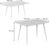 Esstisch Vicco Beaver Weiß 120-160 x 80 cm ausziehbar, Produktbild-Vorschau 2