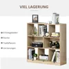 HOMCOM Bücherregal 3-stöckige Bücherregal Büroregal Produktbild-Vorschau 5