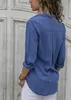ASKSA Damen Bluse Chiffon Elegant Langarm Oberteile Produktbild-Vorschau 2