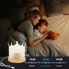 Krone LED -Nachtlicht, Wasserwelligkeitslicht, Kristall, Produktbild-Vorschau 3