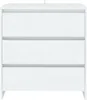 vidaXL Príborník biely 70x41x75 cm Materiál dreva Náhľad obrázku produktu 3