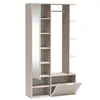AX LIVING Garderobe Nemrut Beige mit Spiegel – Flurmöbel Produktbild-Vorschau 6
