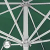 Sonnenschirm 3x3m quadratisch grün Garten Balkon knickbar Produktbild-Vorschau 7