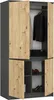 BDW Armadio a 4 ante, armadio 4 ripiani, grigio / Artisan Anteprima dell’immagine prodotto 4