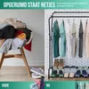 Avalo Industrieel Kledingrek Dubbele Stang - Metaal - Productafbeelding-voorbeeld 7