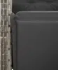 5-tlg. Garten-Essgruppe mit Kissen Grau Poly Rattan Produktbild-Vorschau 6