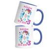 Bäääm Ich Bin 3 Tasse Blau Einhorn 3. Geburtstag Produktbild-Vorschau 2